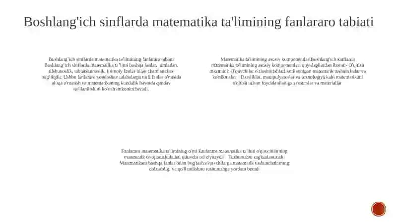 Matematika Oʻqitish Metodikasi 3