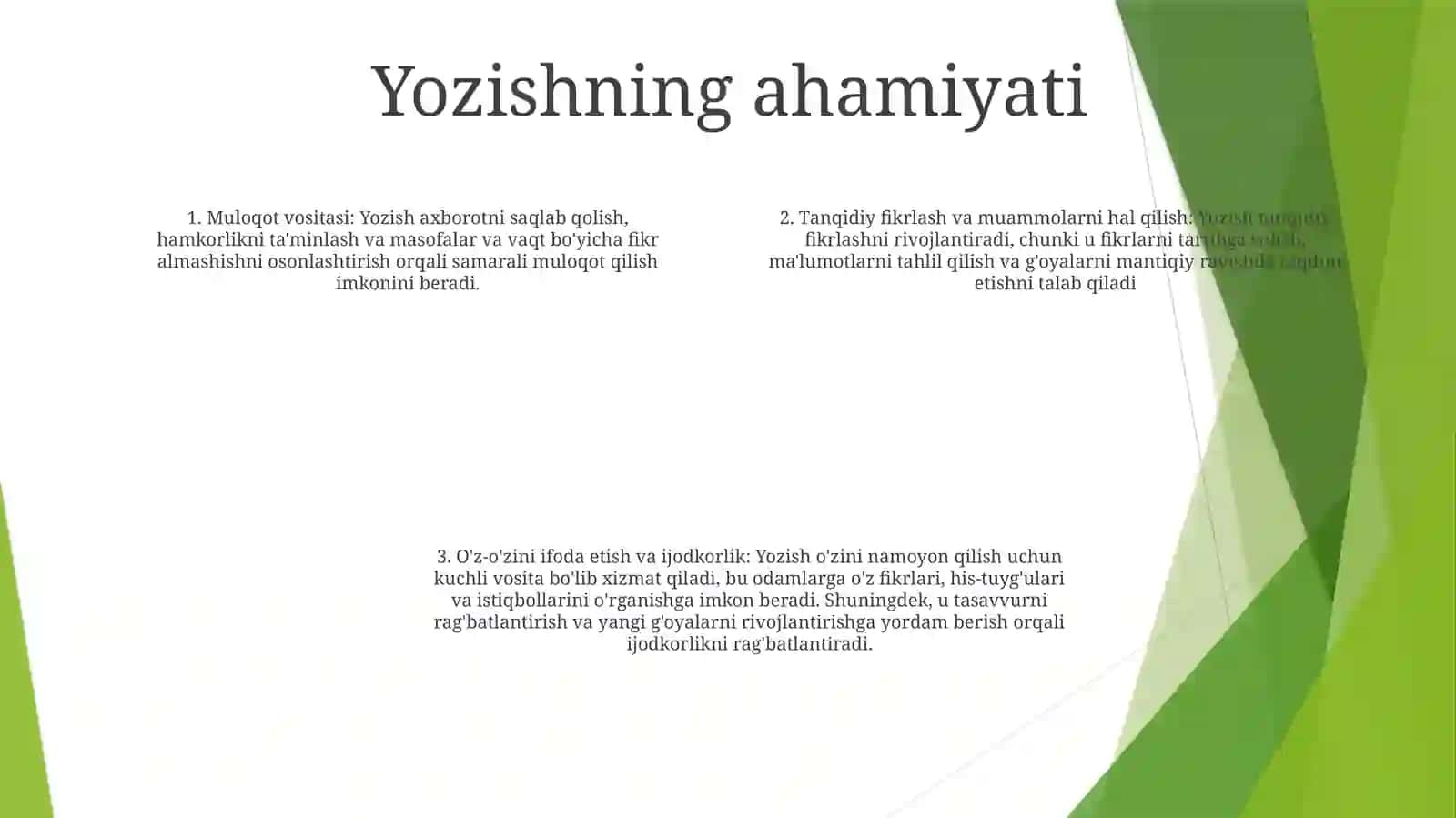 YozishKo'Nikmasi 3