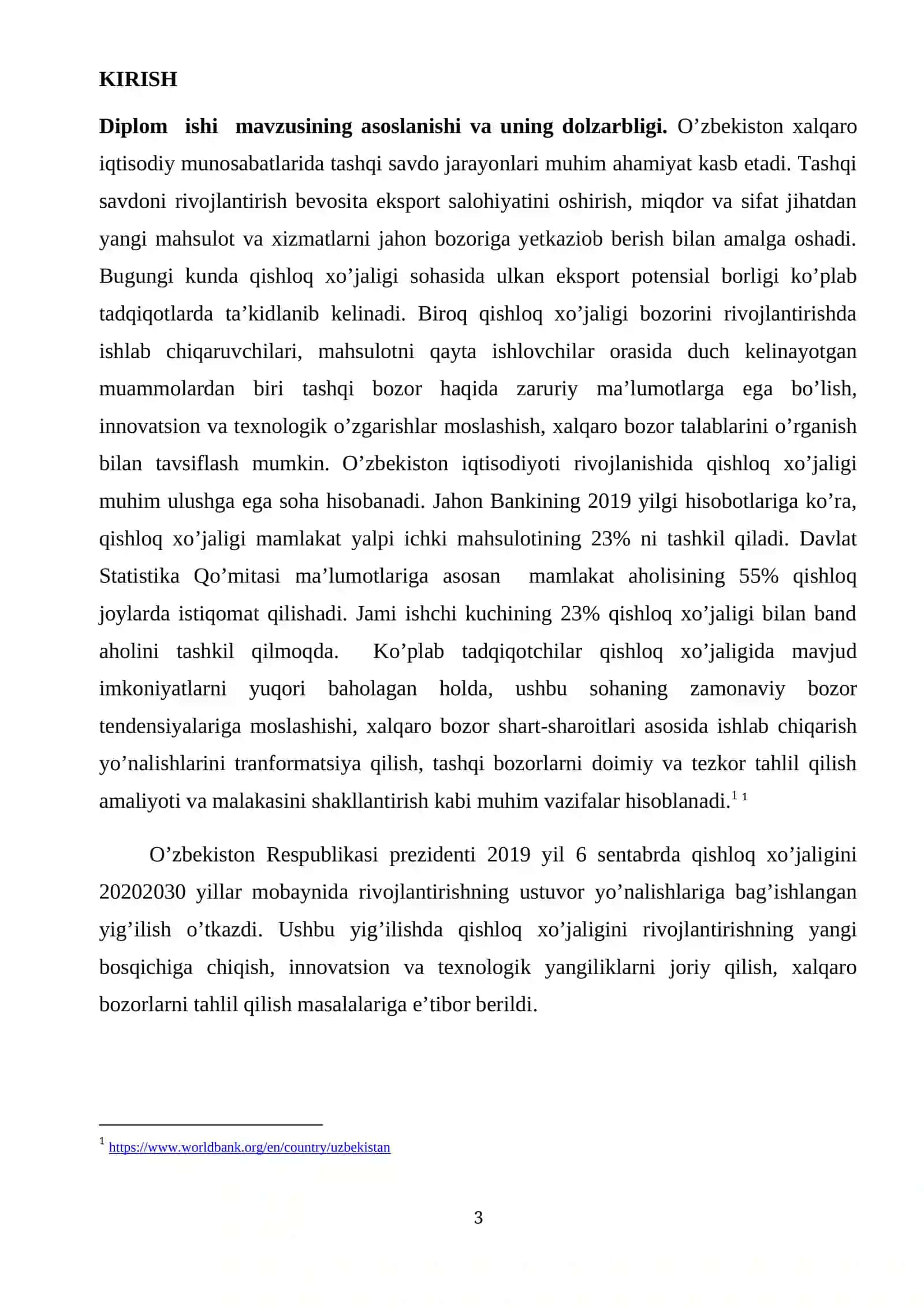 QISHLOQ XO`JALIK MAHSULOTLARI BOZORINING SHAKLLANISHI VA RIVOJLANISHI 3