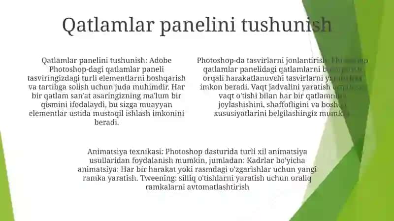 Adobe Photoshop Dasturida Harakatlanuvchi Tasvirlar Hosil Qilish 3