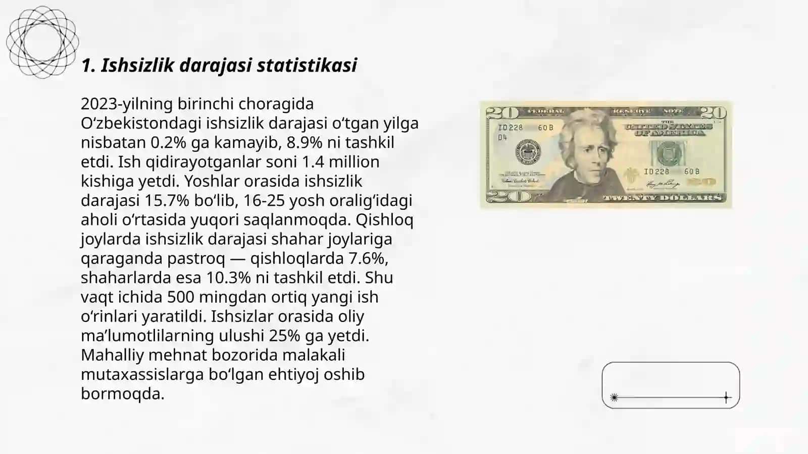 Oʻzbekistonda bandlik va ishsizlik muammolari 3
