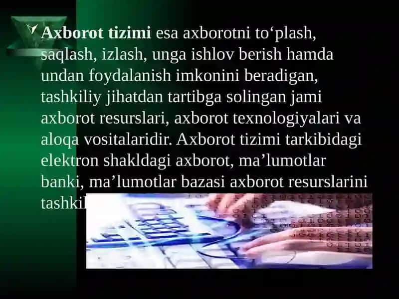 Axborot tizimlari 3