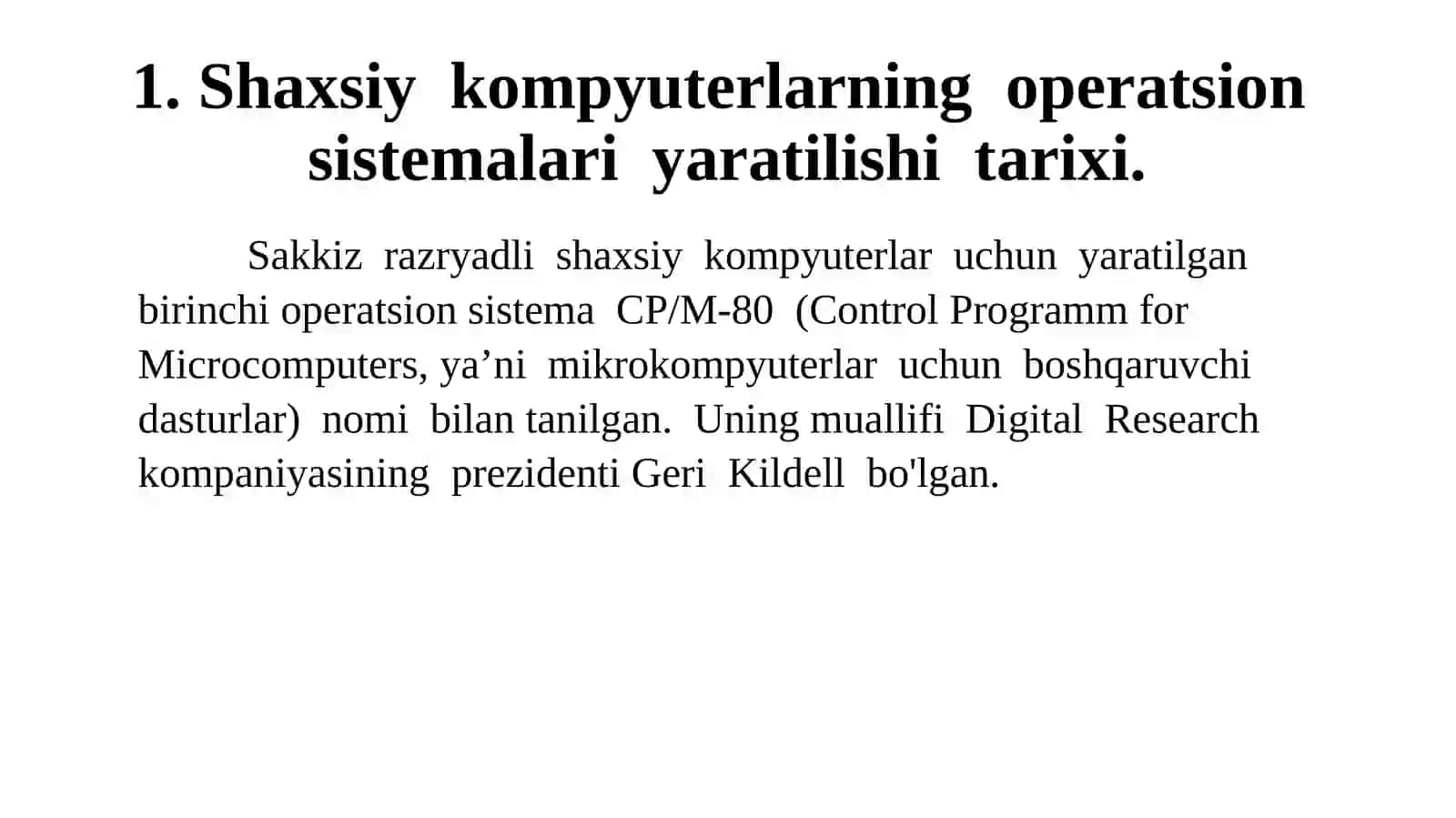 Operatsion tizimlar va ularning turlari 3