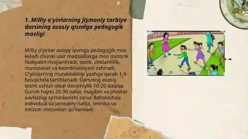 Milliy va harakatli oyinlar jismoniy tarbiya 3
