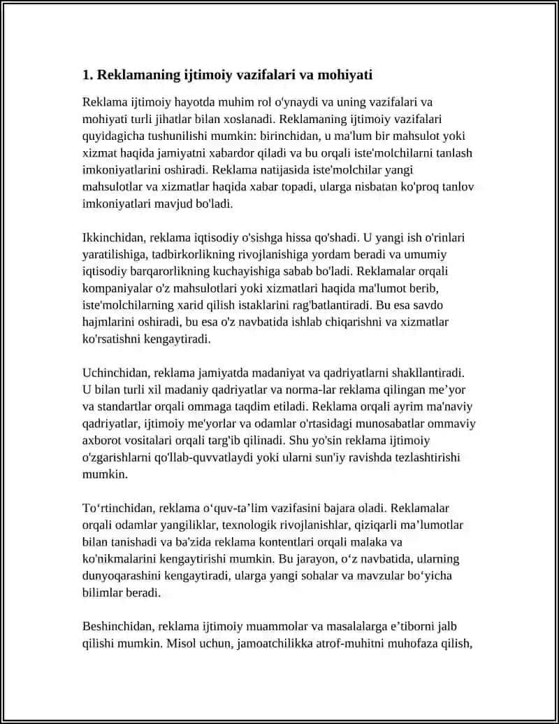 Reklamaning Ijtimoiy Mazmun Mohiyati 3