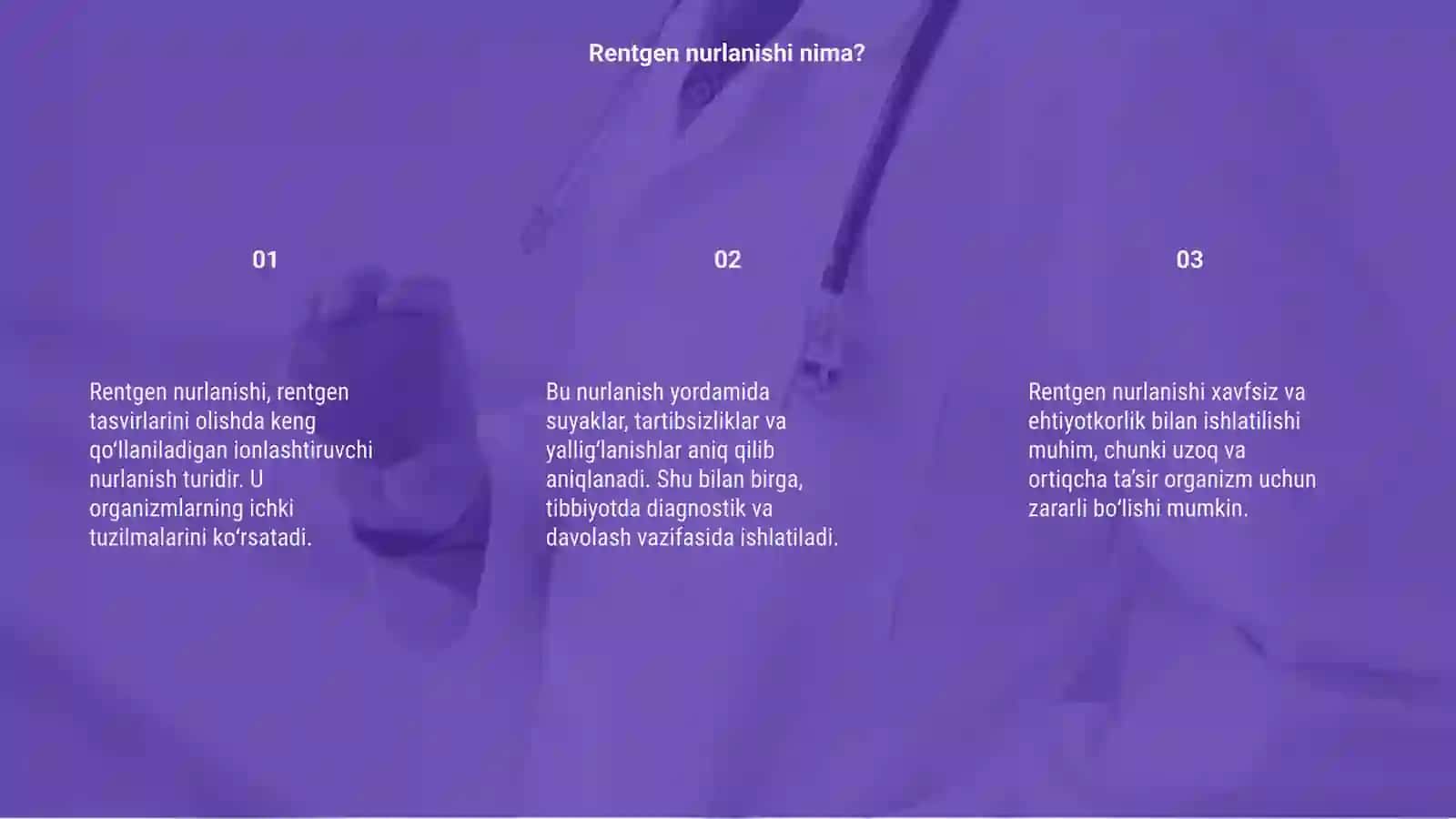 Rentgen nurlanishi 3