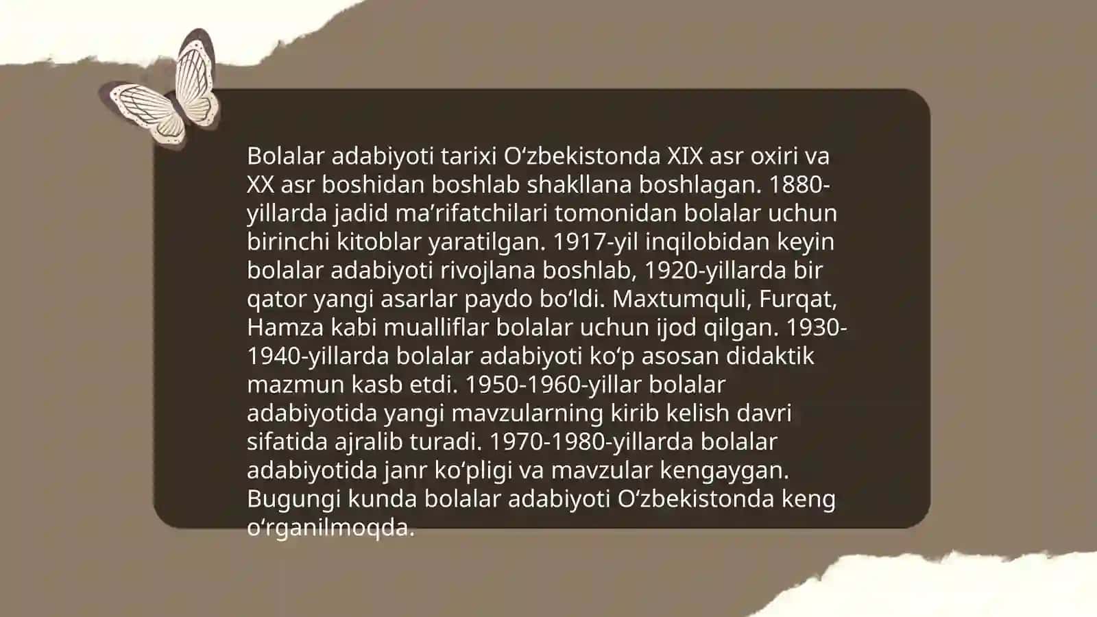Bolalar adabiyoti tarixi 3