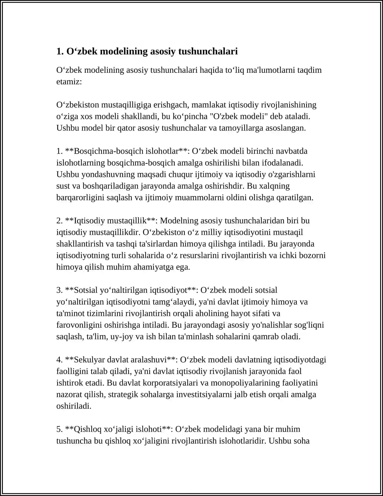 TARAQQIYOTNING OʻZBEK MODELI VA UNING OʻZIGA HOS HUSUSIYATLARI 3