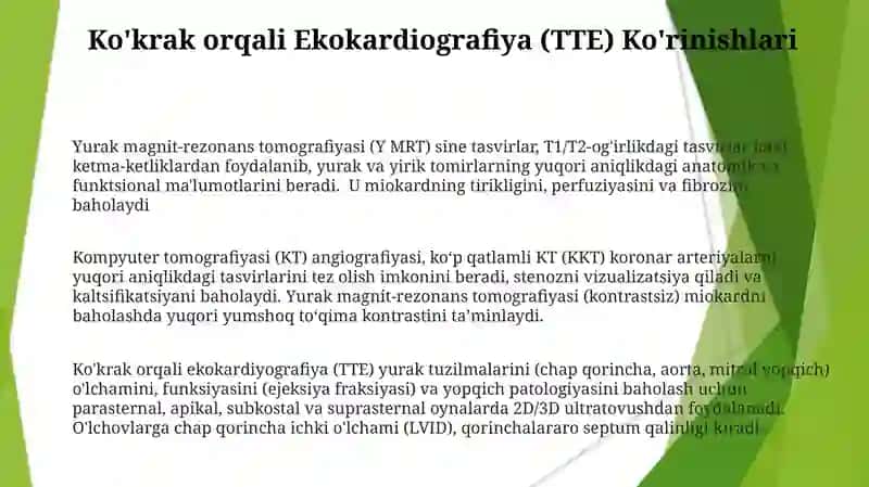 Yurak magnit-rezonans tomografiyasi (Y MRT) 3