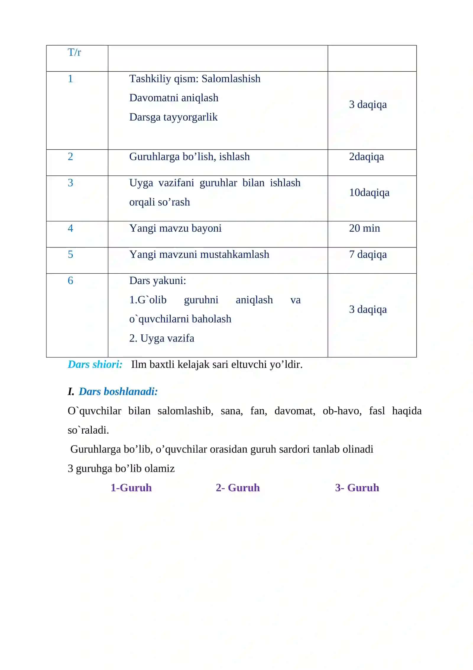 5-sinf Geografiya fanidan Ko'llar va muzliklar. Yer osti suvlari mavzusida bir soatlik dars ishlanma 3