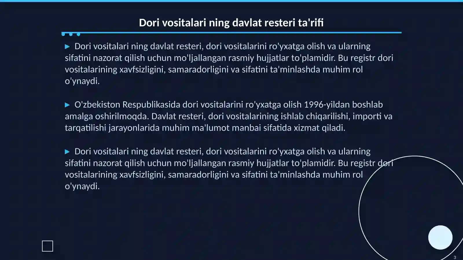 Dori vositalari ning davlat resteri 3