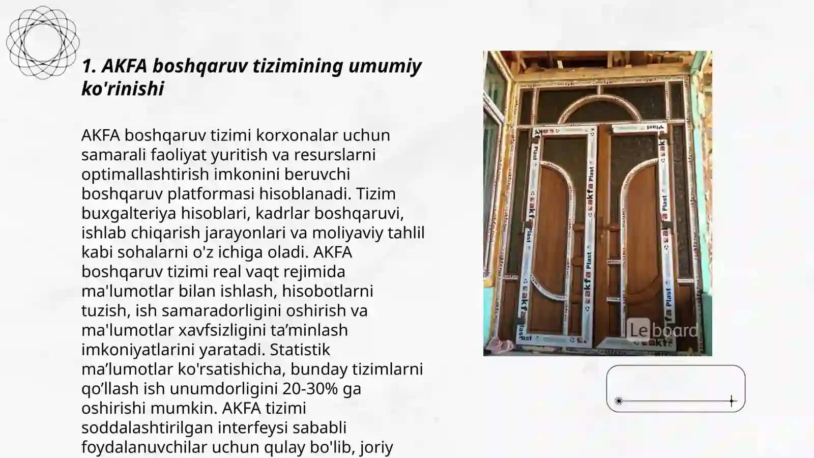 AKFA boshqaruv tizimi 3