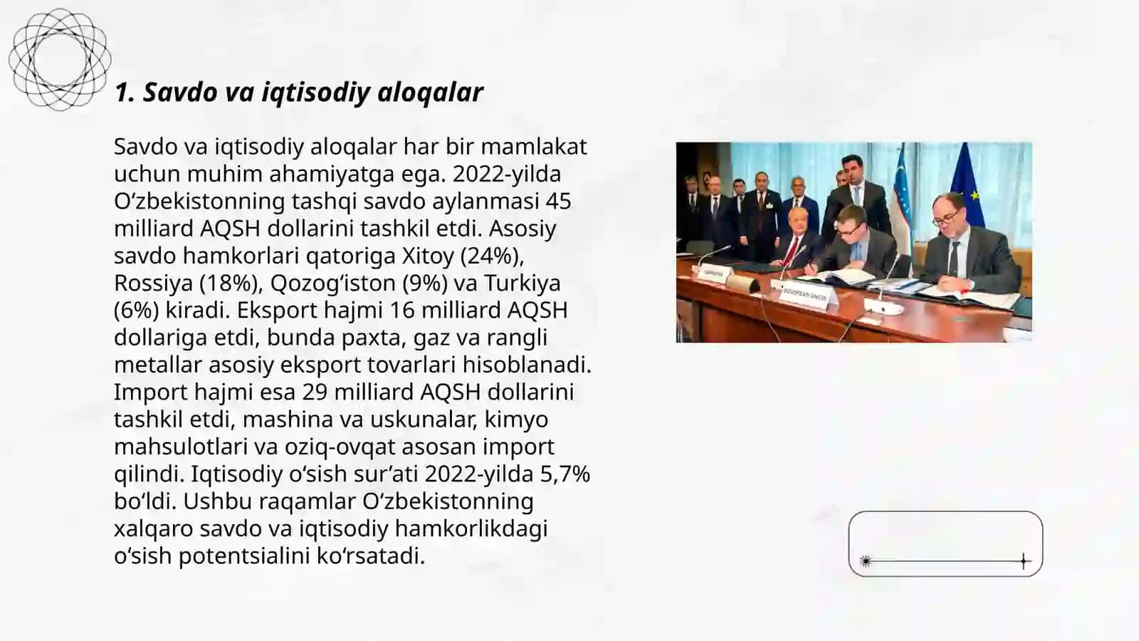 Savdo va iqtisodiy aloqalar 3