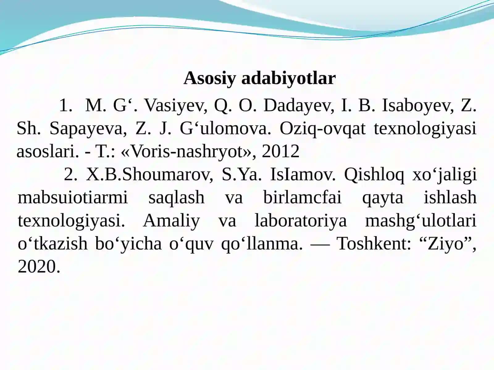 Meva – sabzavotlarni saqlashning xalq xo‘jaligidagi o‘rni va ahamiyati 3