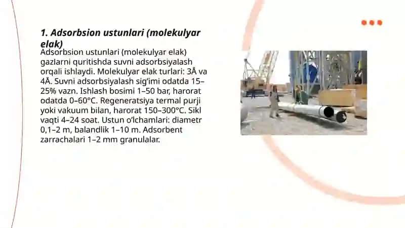 Adsorbsion ustunlari (molekulyar elak) 3