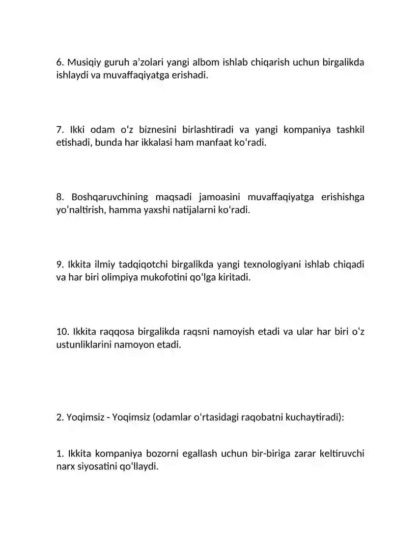 MOTIVATSION NIZOLAR NAZARIYASI HAQIDA MISOLLAR 3