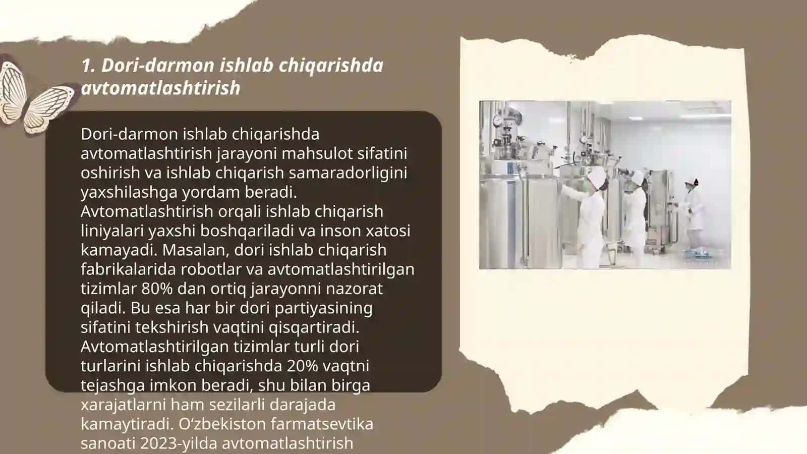 Farmatsevtika sanoatida jarayonlarni zamonaviylashtirish 3