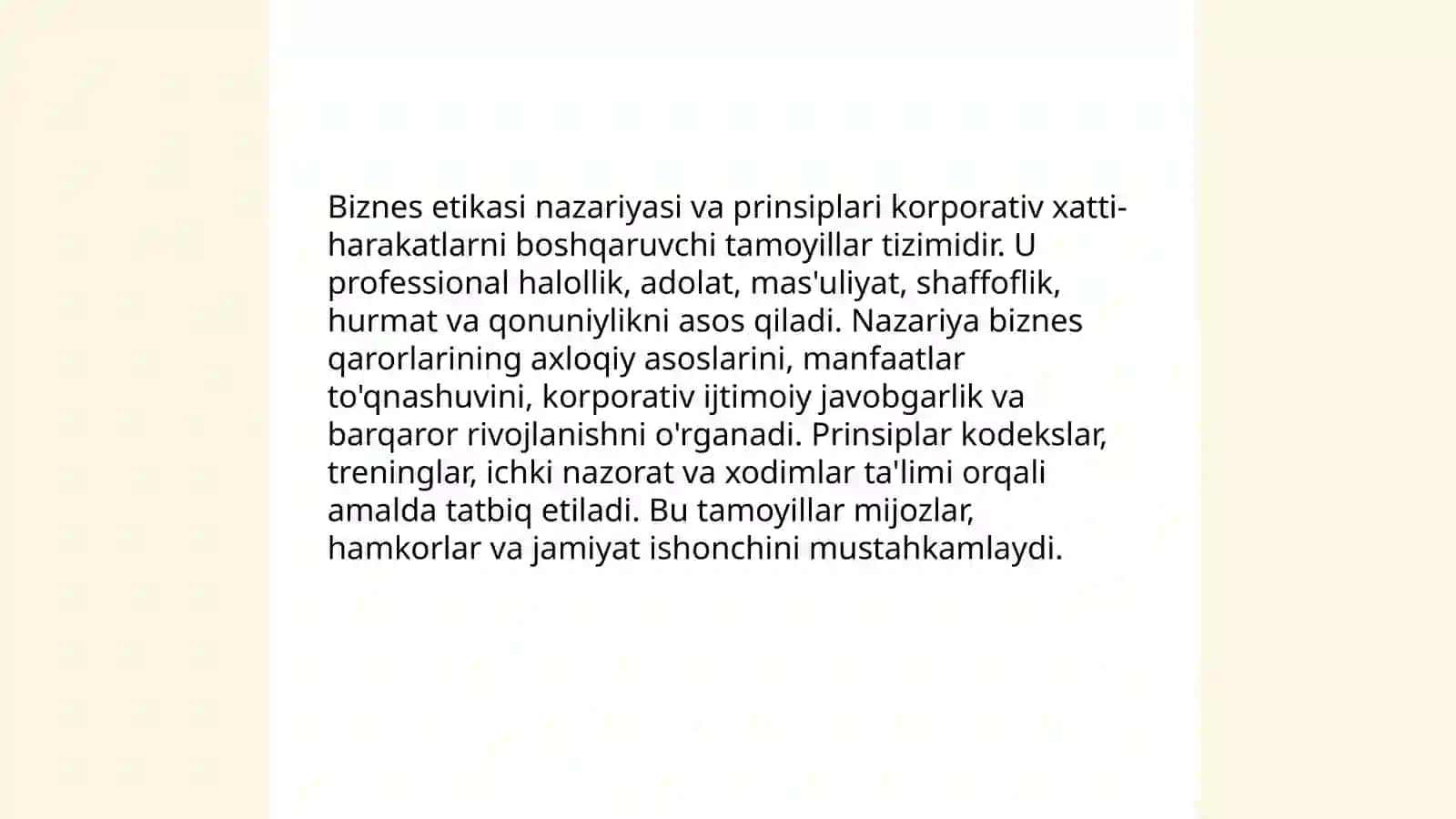 Biznes etikasi va madaniyati 3