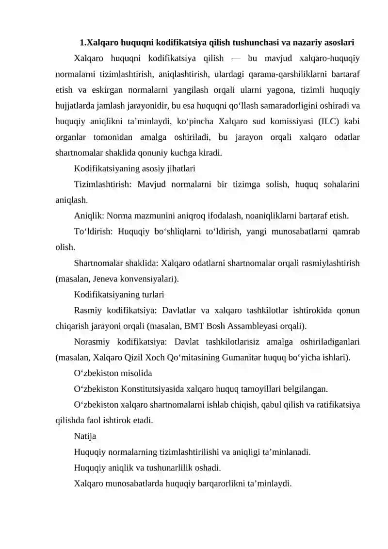 XALQARO HUQUQNI KODIFIKATSIYA QILISH 3