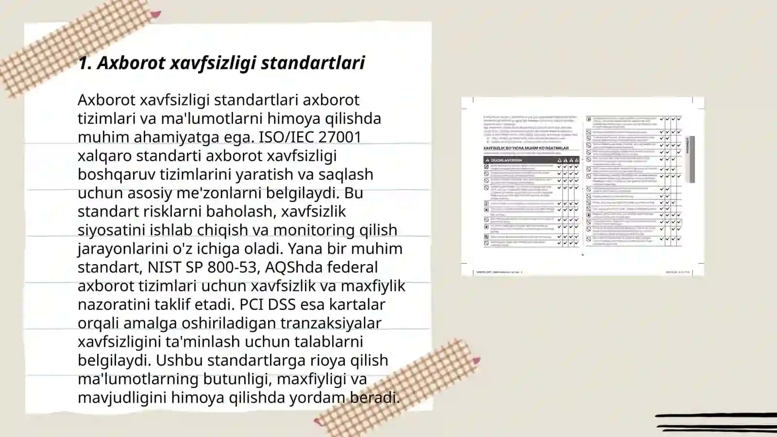Axborot xavfsizligi standartlari 3