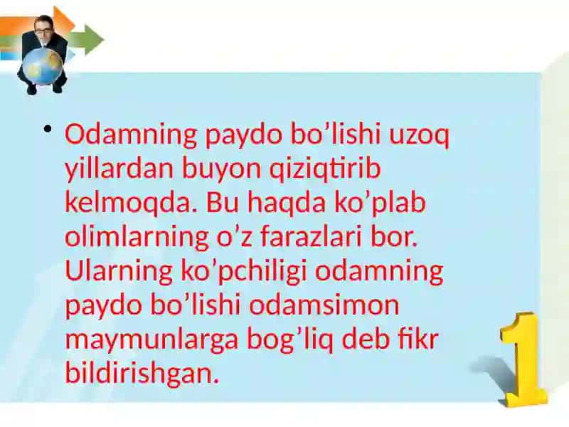 Odam evolyutsiyasi 3