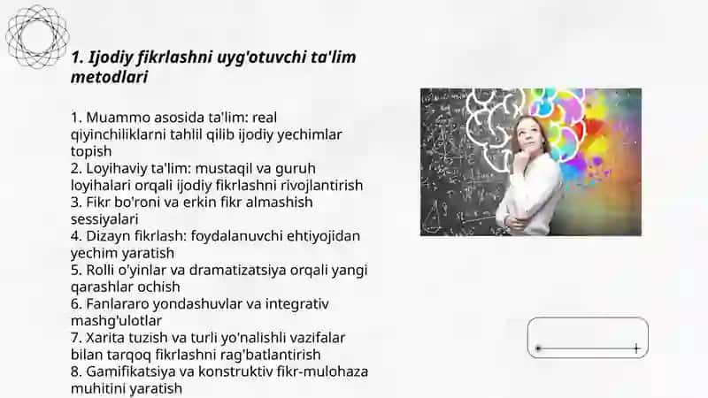 Ijodkorlikni uyg'otish va ijodiy jarayon stimullari 3