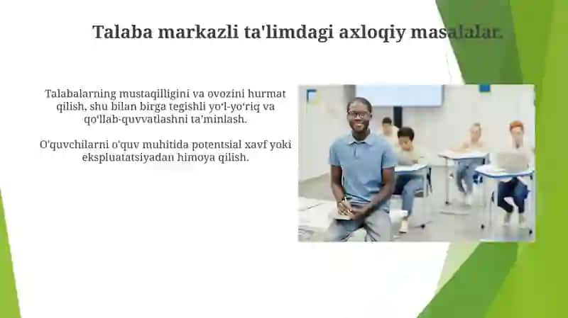 Talaba Sub'ekti: Faol O'rganish va Kuchlanish 3
