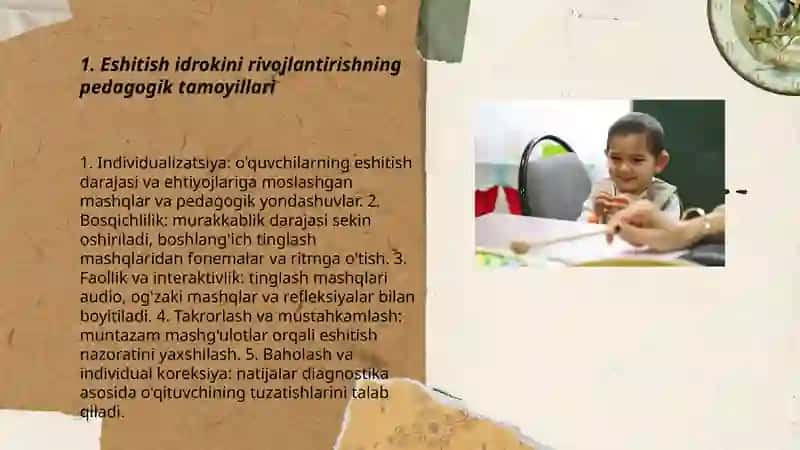 Eshitish idrokini rivojlantirish texnologiyalari ta’liming tamoyillari 3