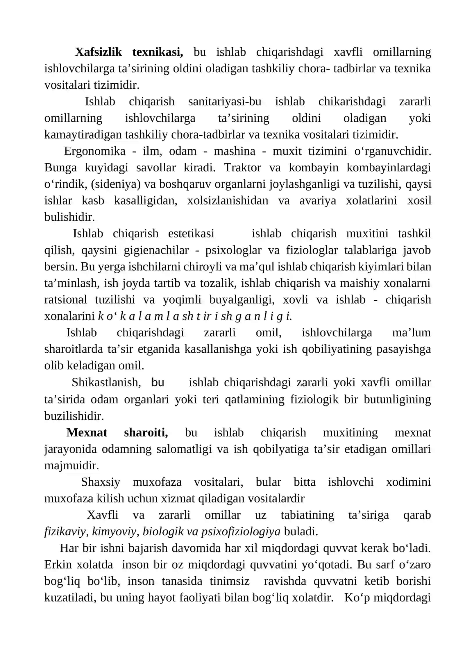 Hayot faoliyati xavfsizligini ta’minlash asoslari 3