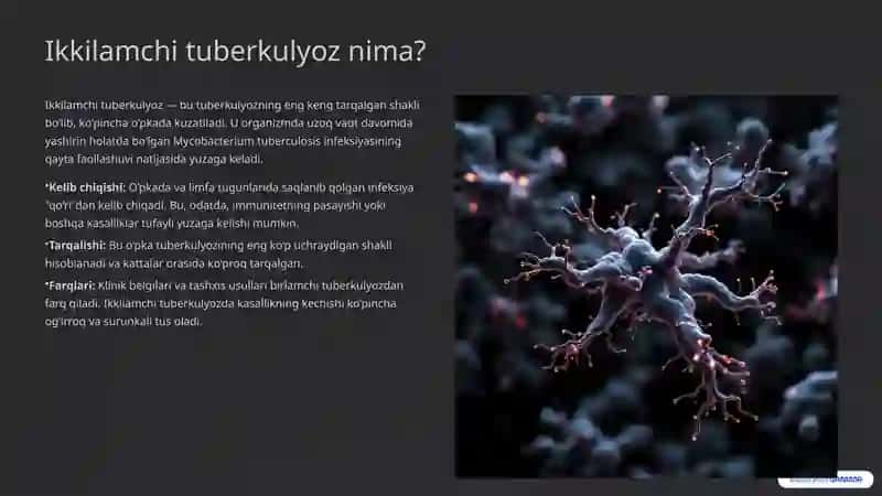 Ikkilamchi tuberkulyoz tashhisi usullari 3