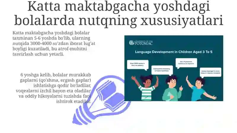 Katta maktabgacha yoshdagi bolalarni nutqini o'stirishning vazifametod va vositalari 3