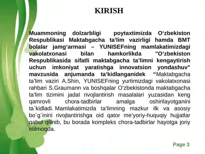 Maktabgacha yoshdagi bolalarda ekologik ta’lim va madaniyatni tarbiyalashga innovatsion yondashuv. 3