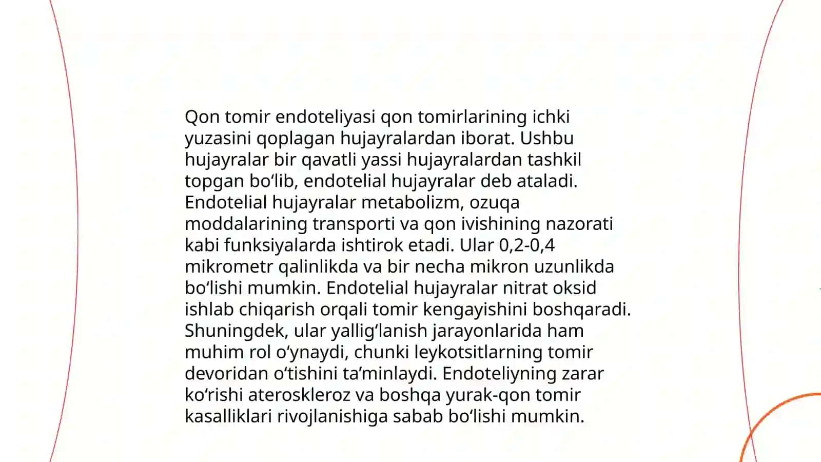 Qon tomir endoteliysining vazifalari va uning mexanizimi 3