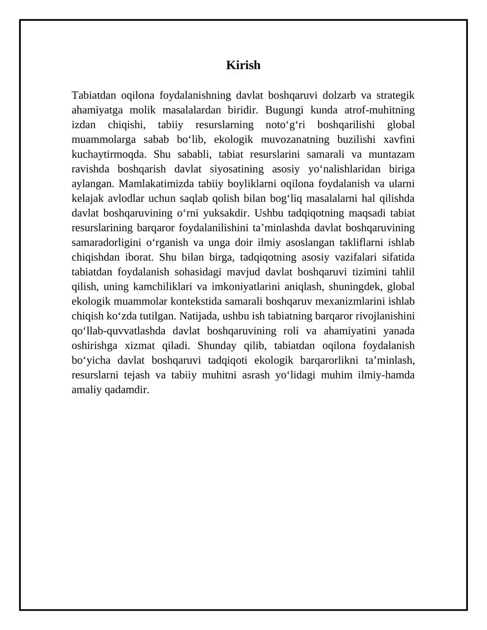 Tabiatdan oqilona foydalanishning davlat boshqaruvi 3