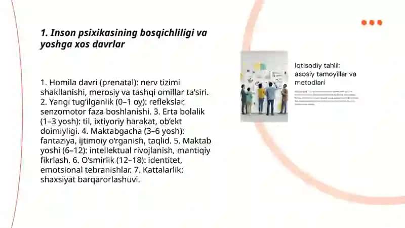 Bola psixik rivojlanishning asosiy qonuniyatlari 3