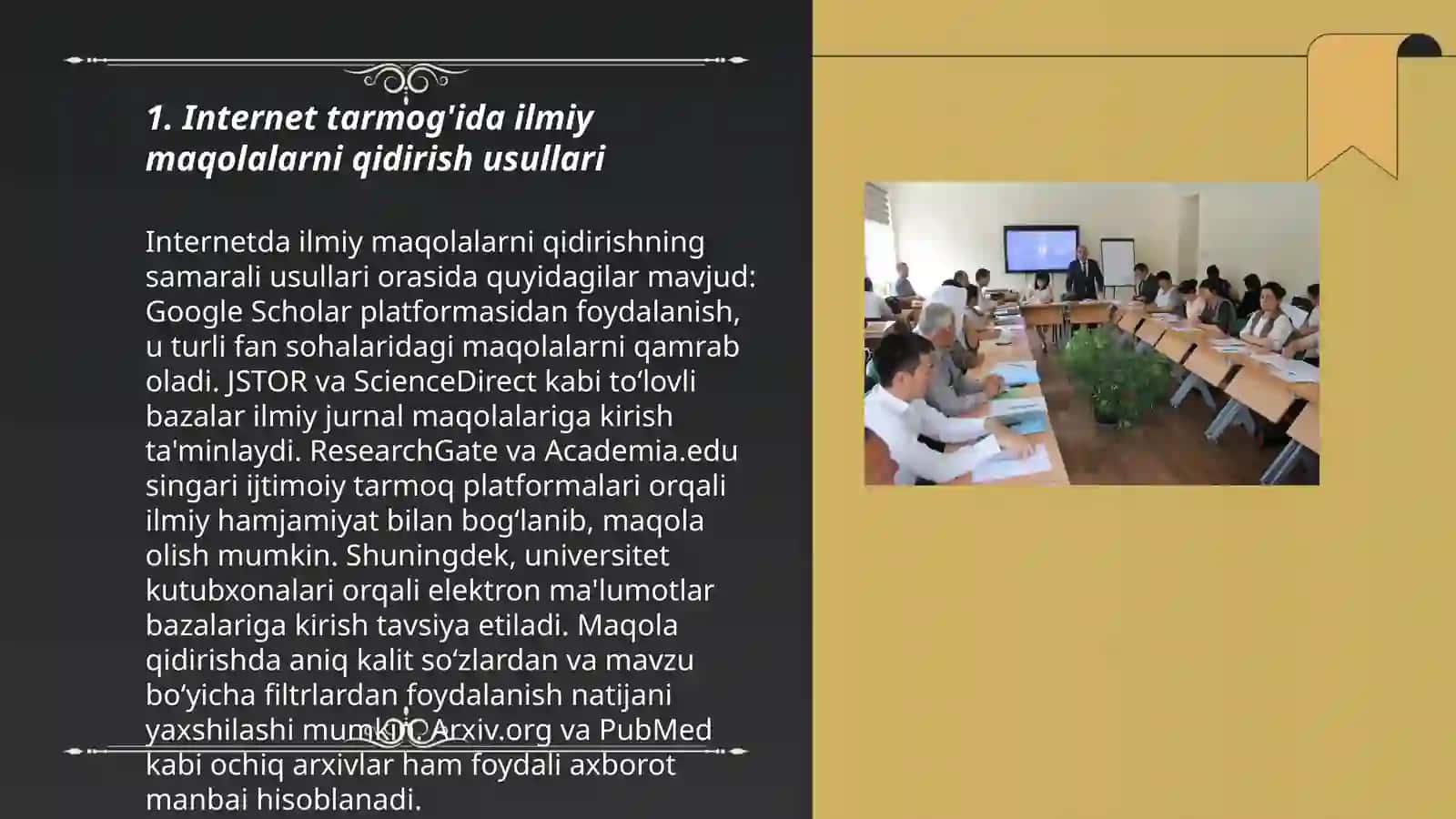 Internet tarmog'ida ilmiy maqolalarni qidirish usullari 3