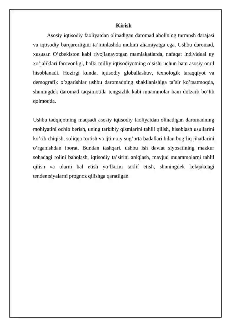 Asosiy iqtisodiy faoliyatdan olinadigan daromad: Ta'rif, turlari va hisoblash 3