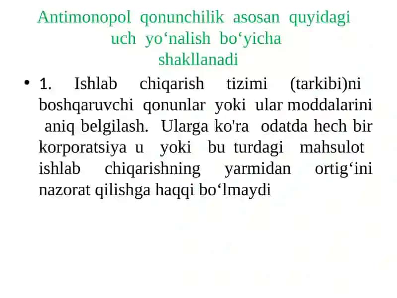 Antimonopol qonunchilik 3