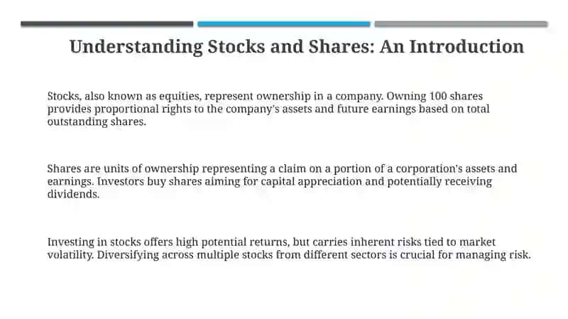 Understanding Stocks and Shares 3