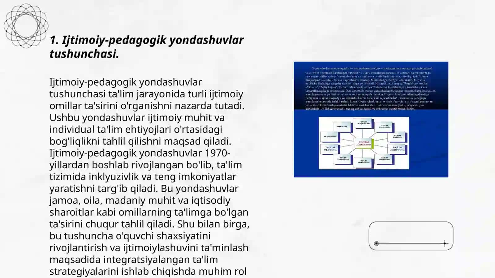 Xorijiy mamlakatlarda kasalik bilan ogʻriganoʻquvchilarni oʻrganishni qoʻllab- quvatlashga qaratilgan asosiy ijtimoiy-pedagogik yondashuvlar 3