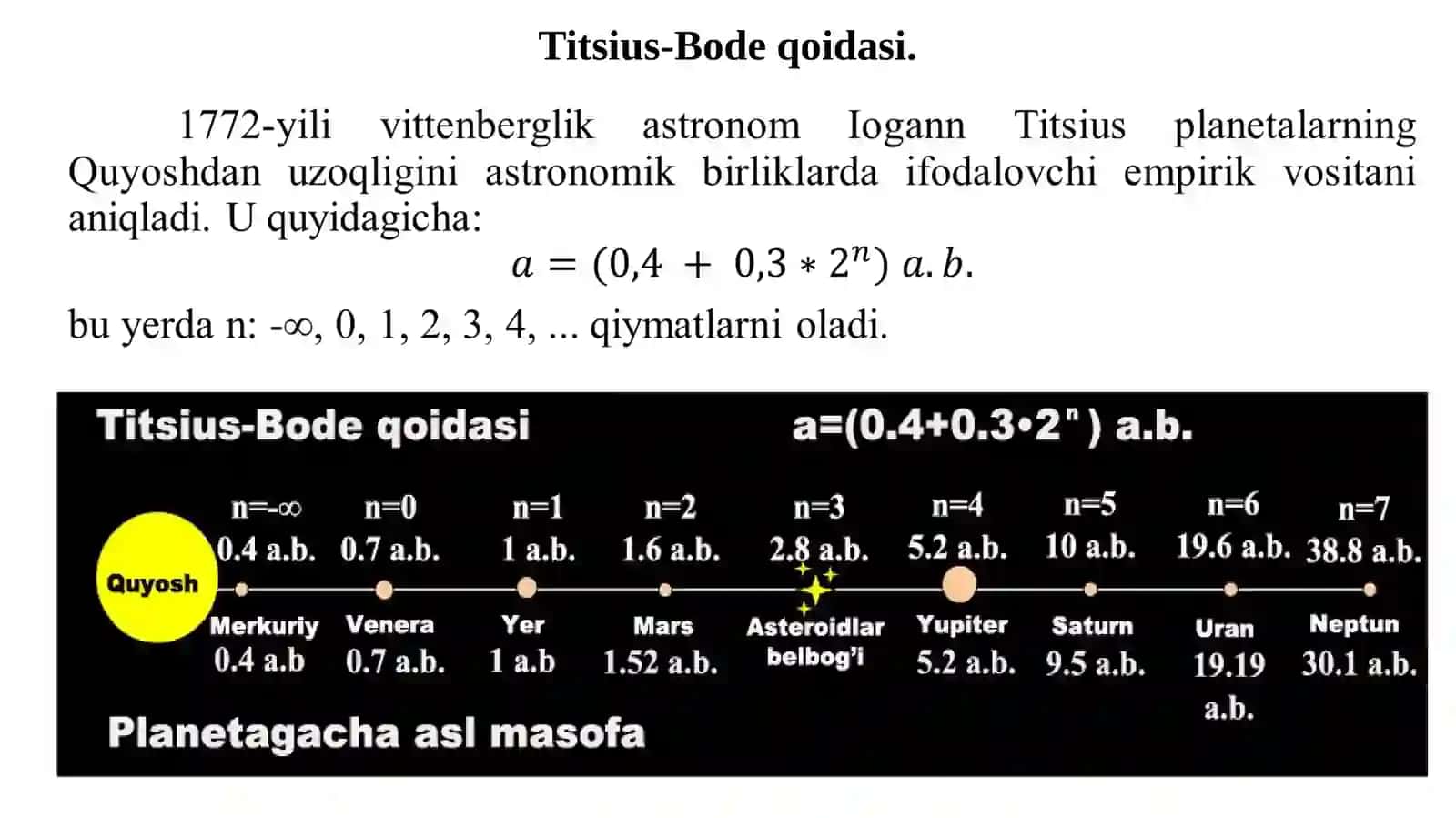 11-sinf Astronomiya fanidan dars ishlanma. Asteroidlar va mitti planetalar 3