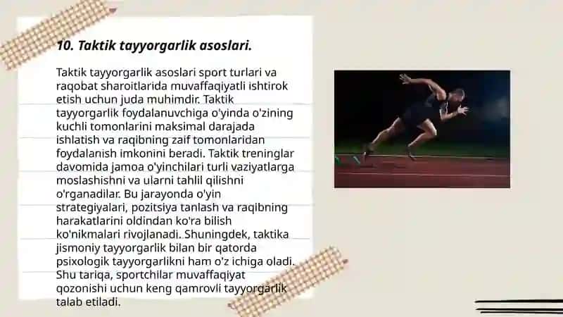 Sport trenirovkasining vositalari va metodlari. 3