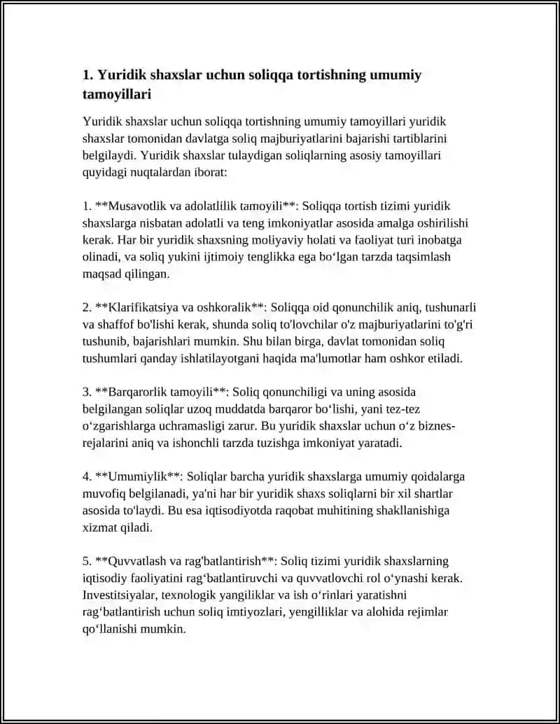 YURIDIK SHAXSLAR TULAYDIGAN SOLIQLARGA UMUMIY TAVSIFNOMA 3