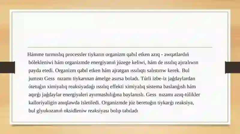 Tiri organizmde ıssılıq balansı 3