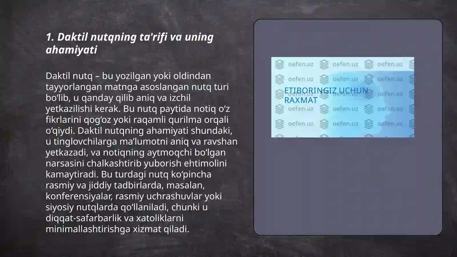 Ta'lim jarayonida daktil nutqini og'zaki va yozma nutq bilan bog'liqligi 3