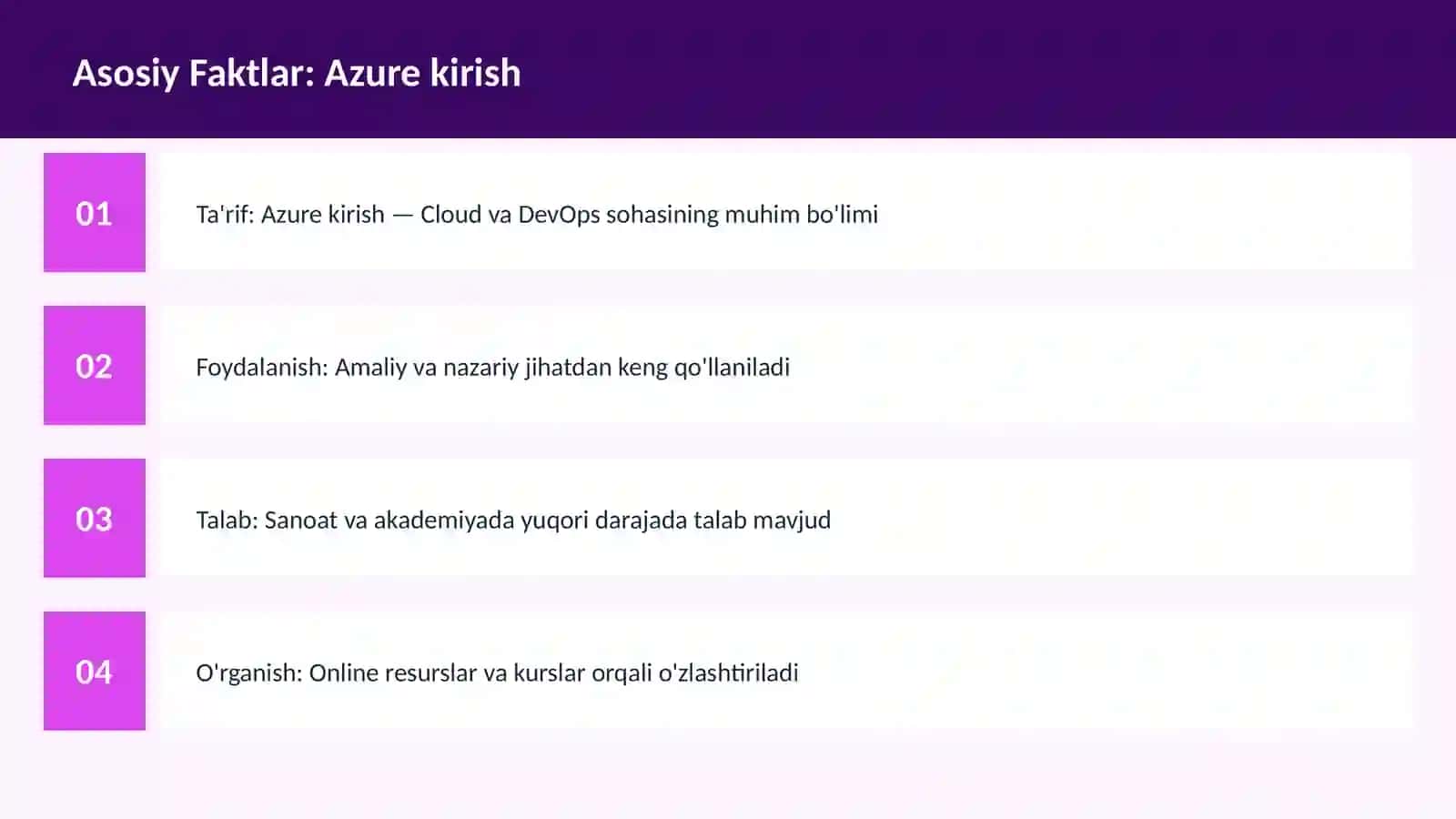 Azure kirish 3