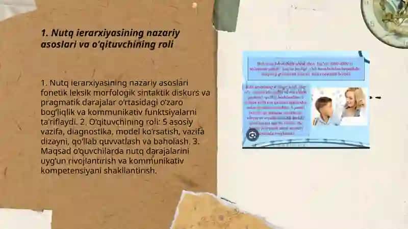 Nutq ierarxiyasida o'qituvchining roli 3