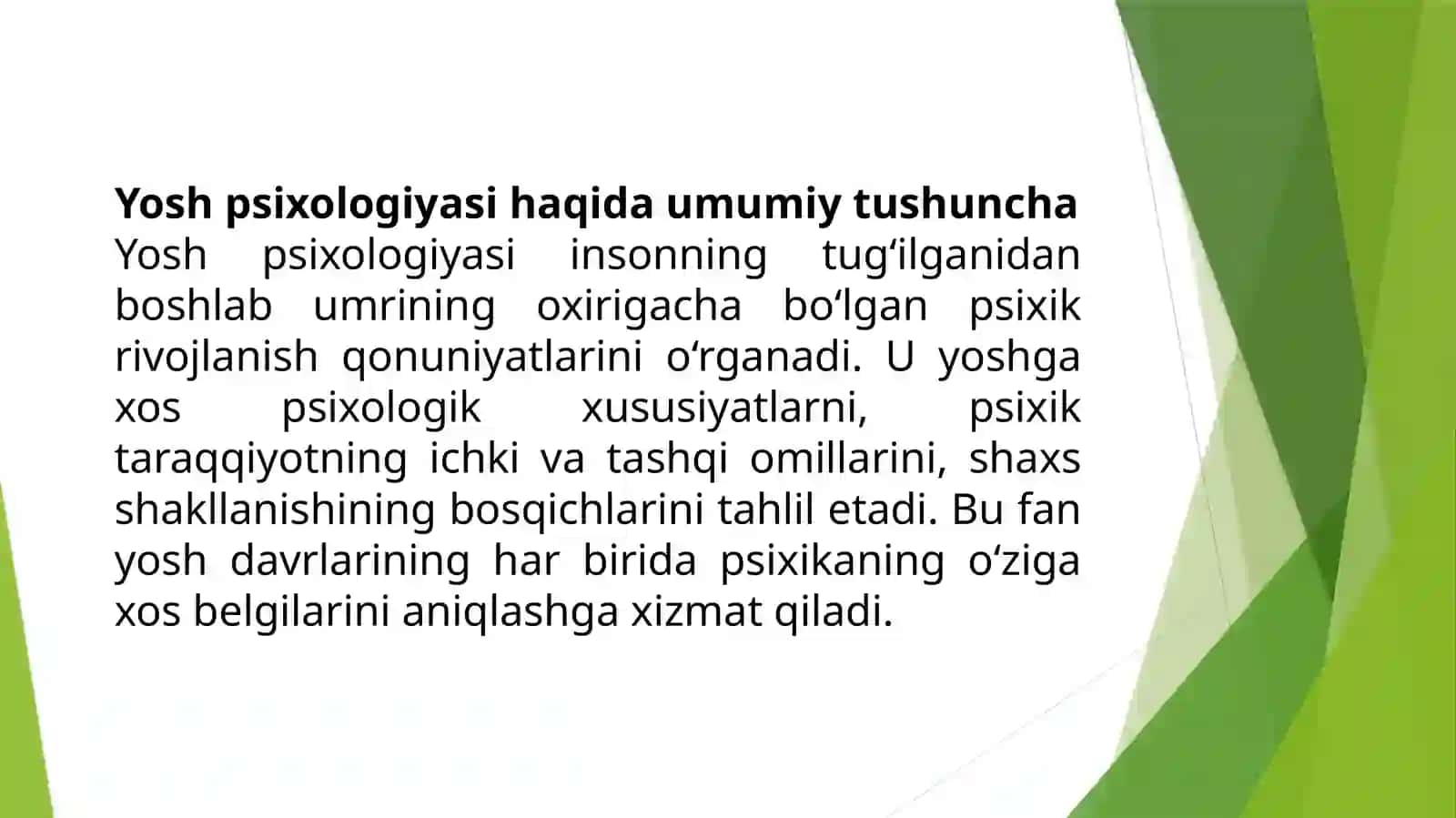 Yoshpsixologiyasining predmeti 3