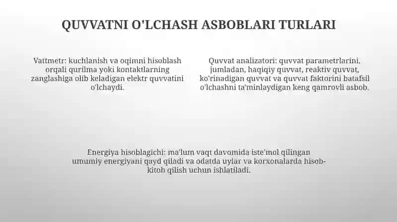 Kuch Òlchash Vositalari 3