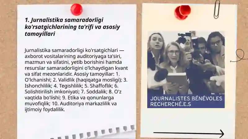 Jurnalistika samaradorligi ko'rsatgichlari 3